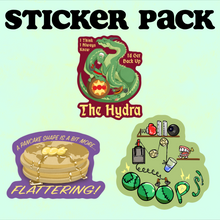 Load image into Gallery viewer, KCKSTRTR: Repercussion Roulette Sticker Bundle