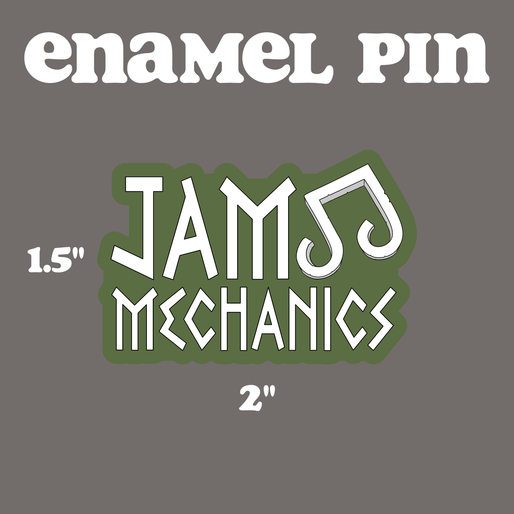 Jam Mechanics Enamel Pin