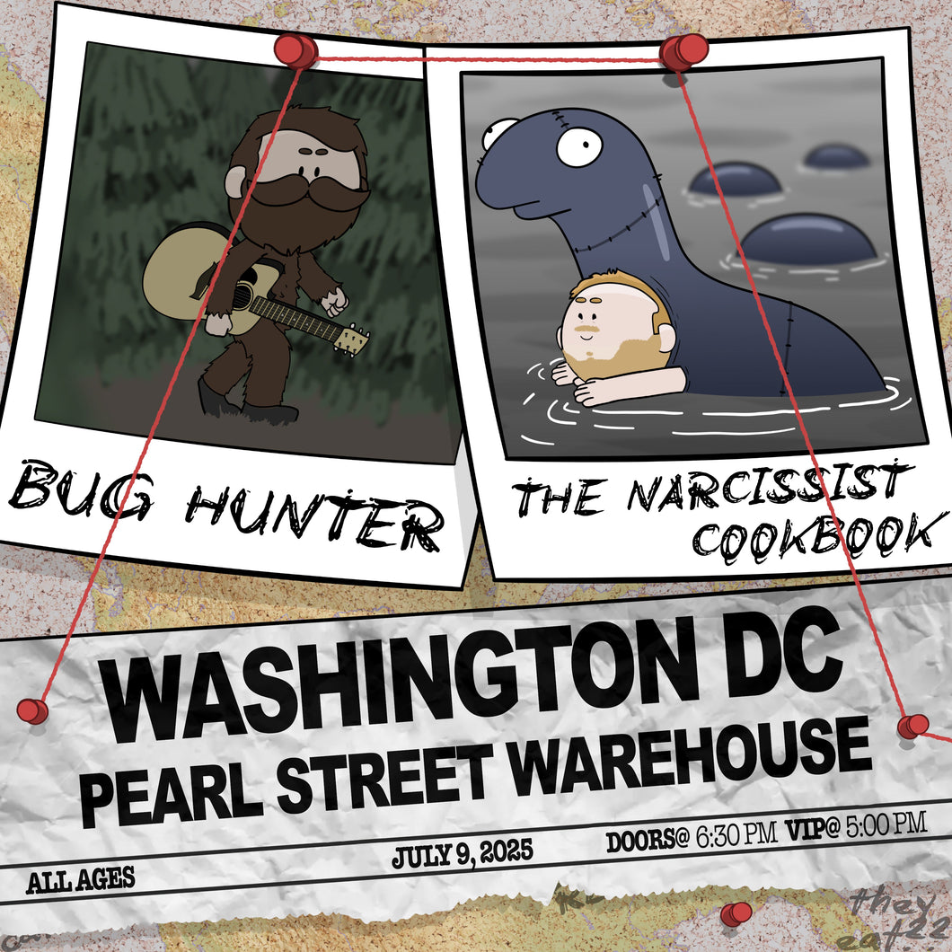 Washington DC - Bug Hunter and The Narcissist Cookbook Ticket