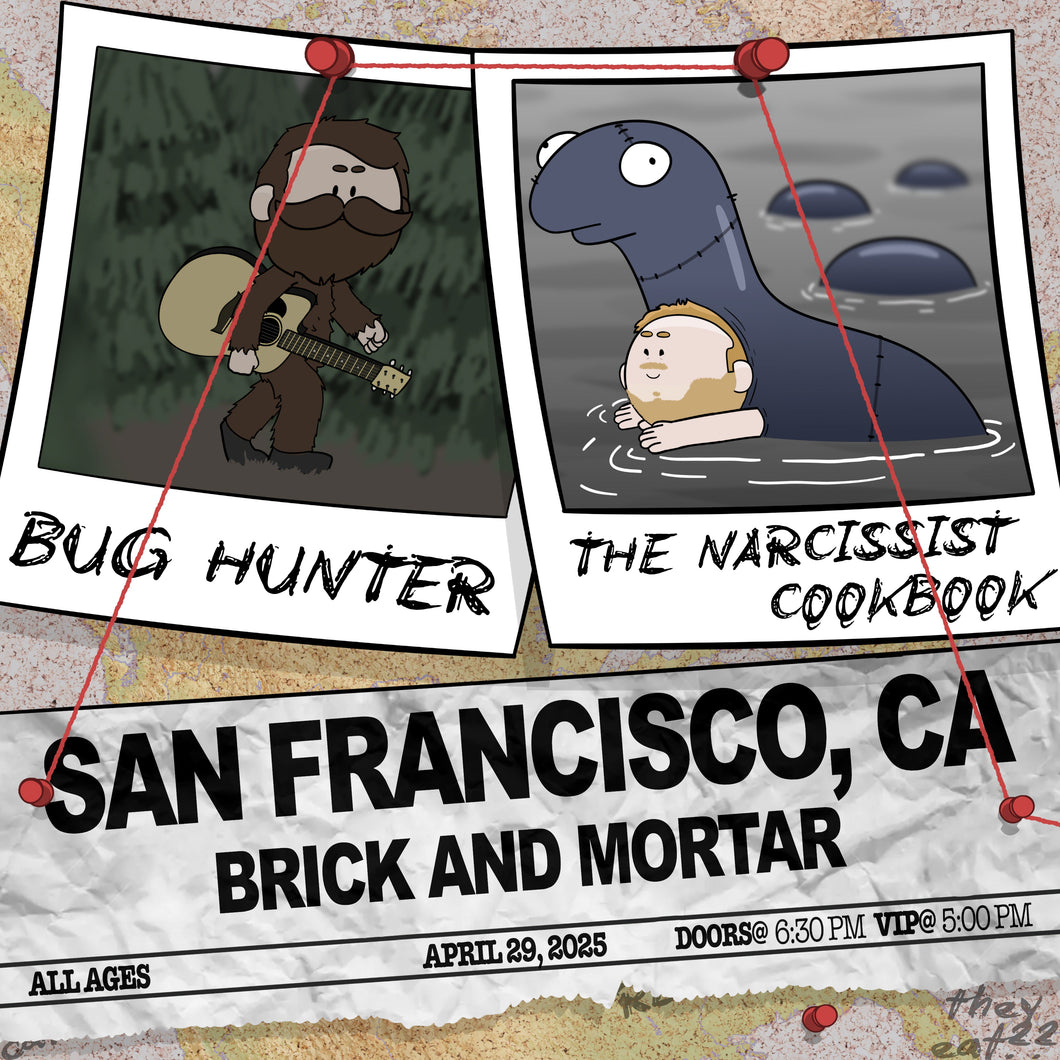 San Francisco, CA - Bug Hunter and The Narcissist Cookbook Ticket