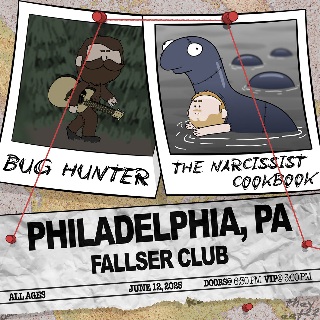 Philadelphia, PA - Bug Hunter and The Narcissist Cookbook Ticket