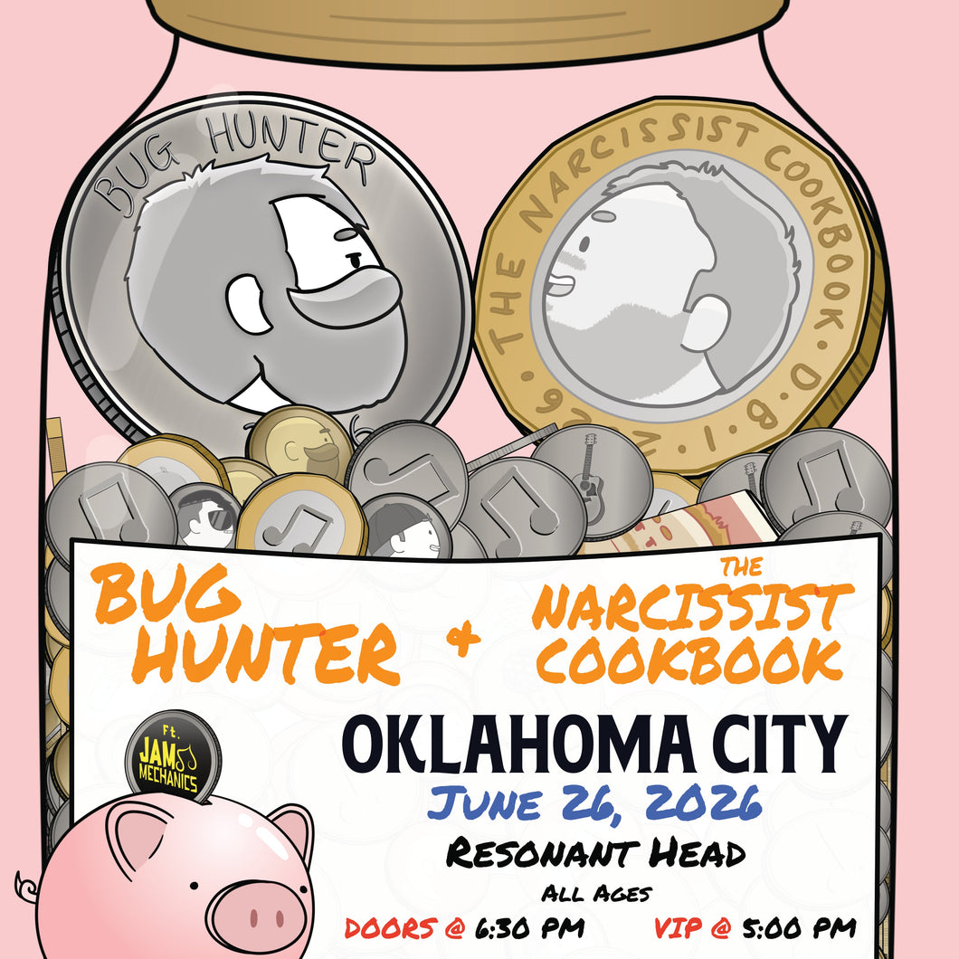 Bug Hunter and The Narcissist Cookbook in Oklahoma City, OK on Fri