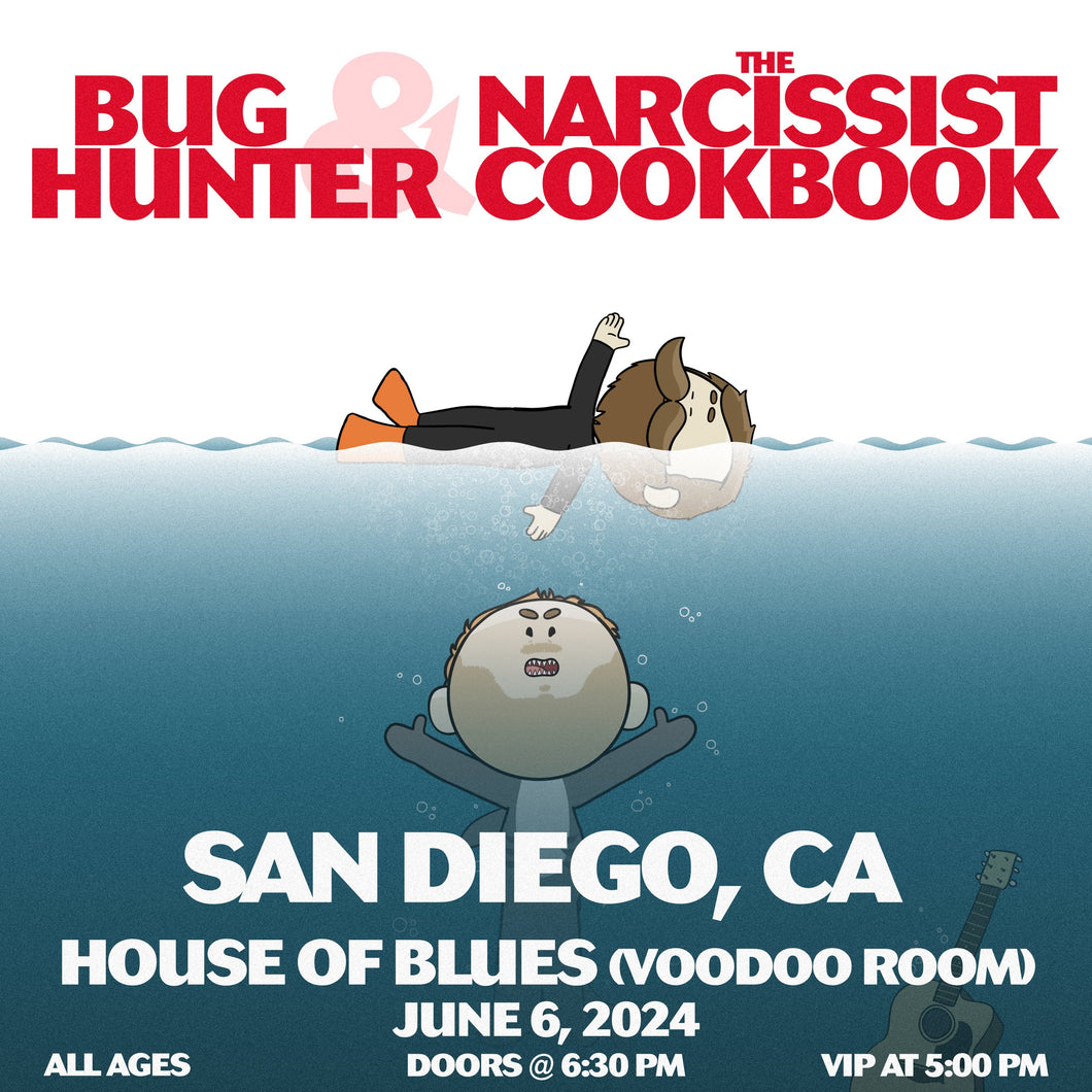 San Diego, CA - Bug Hunter and The Narcissist Cookbook Ticket
