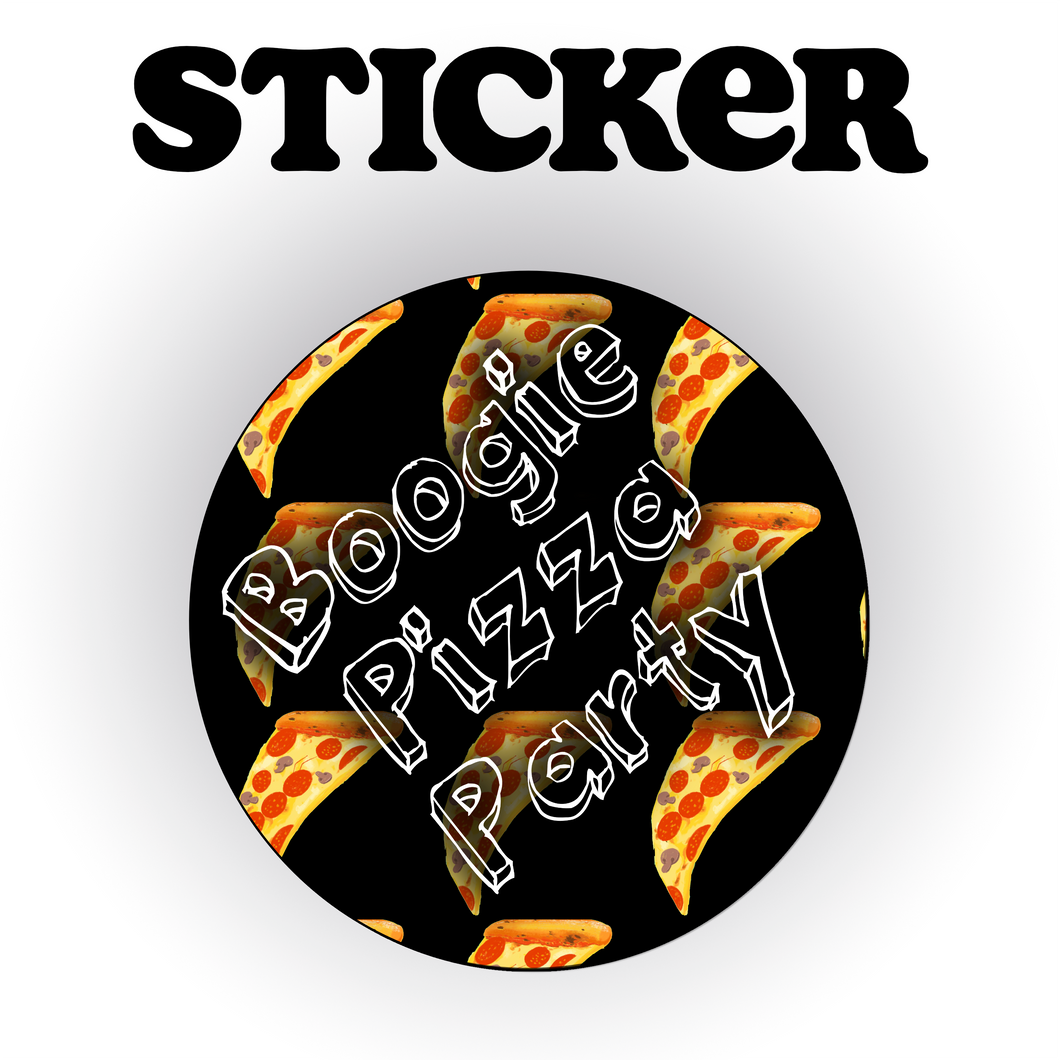 Boogie Pizza Party Sticker