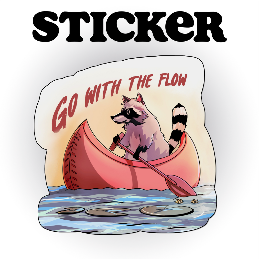 Go with the Flow Sticker