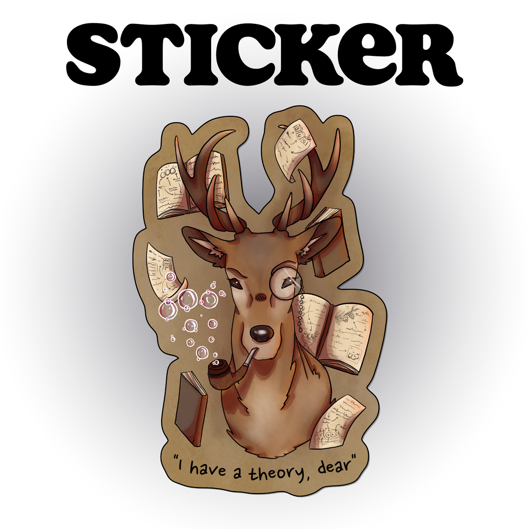 Theory Deer Sticker