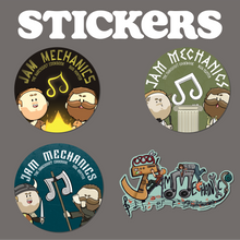 Load image into Gallery viewer, Jam Mechanics Artwork Stickers
