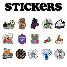 Load image into Gallery viewer, Bug Hunter Artwork Stickers
