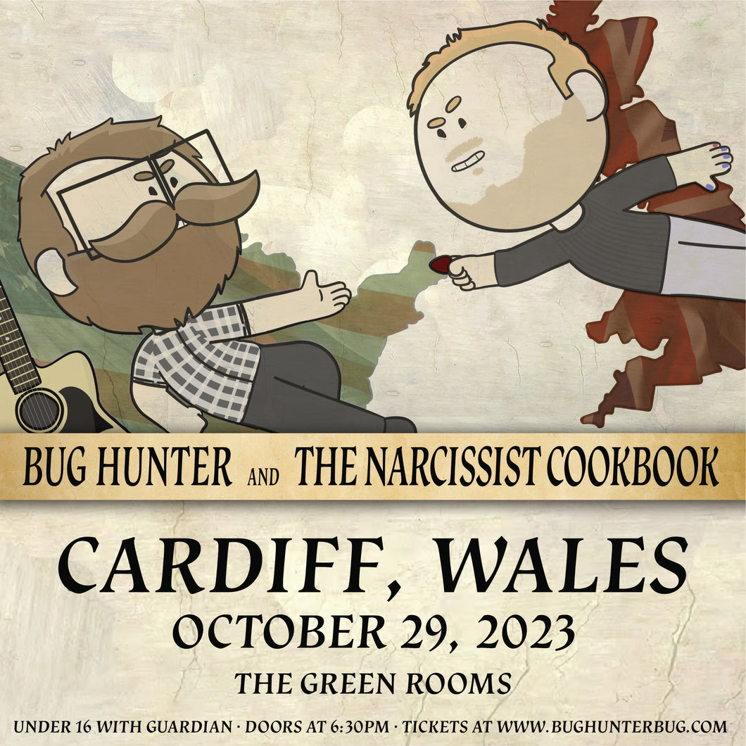 Cardiff - Bug Hunter / The Narcissist Cookbook Ticket