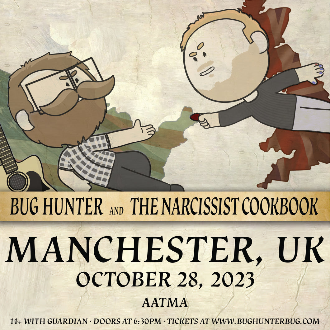Manchester - Bug Hunter / The Narcissist Cookbook Ticket